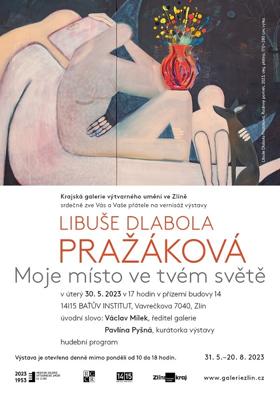 Pozvánka na výstavu Libuše Dlabola Pražáková_KGVUZ