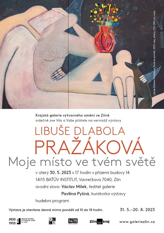 Pozvánka na výstavu Libuše Dlabola Pražáková_KGVUZ