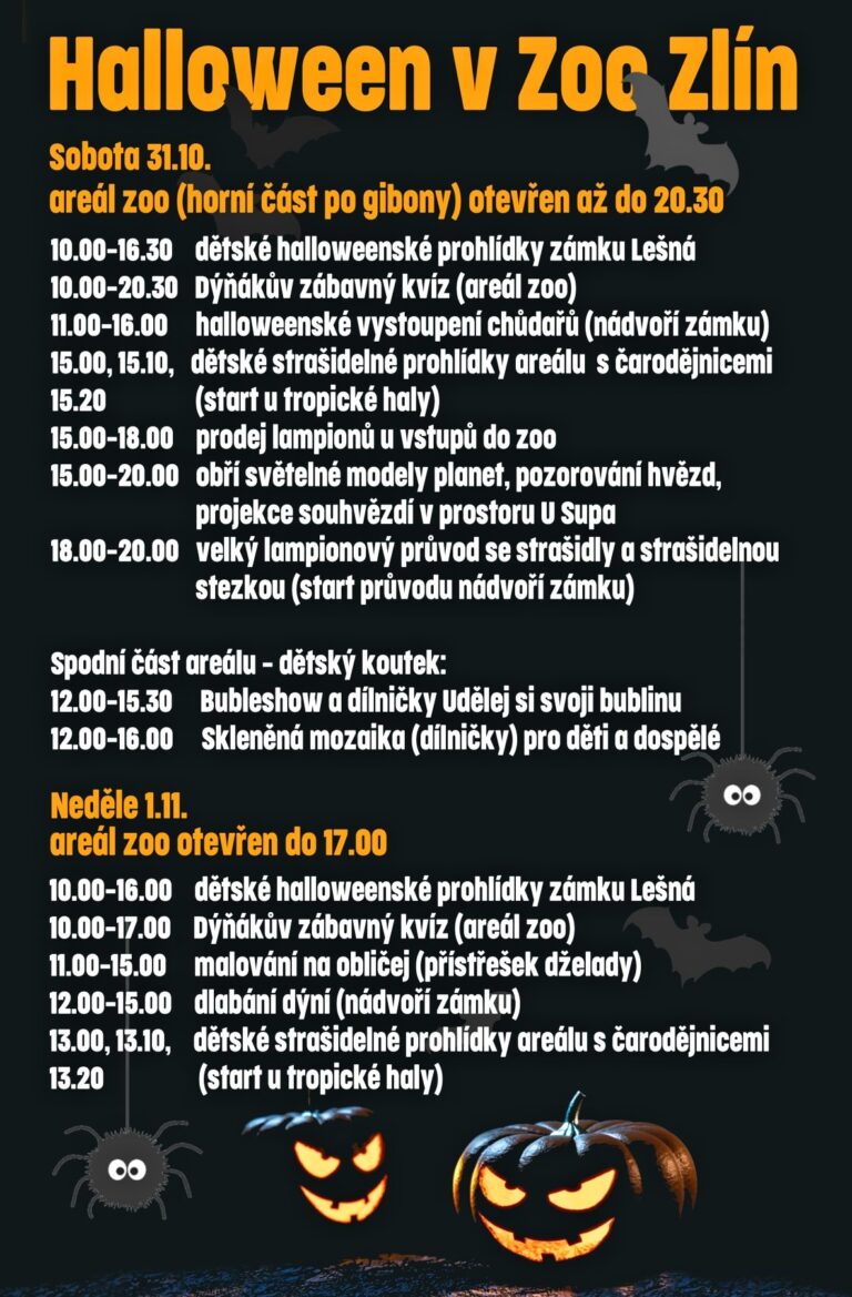 03 Halloween program sobota 31.10. a neděle 1.11.