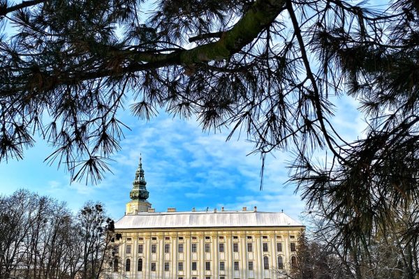 Arcibiskupský zámek Kroměříž, zima v Podzámecké zahradě